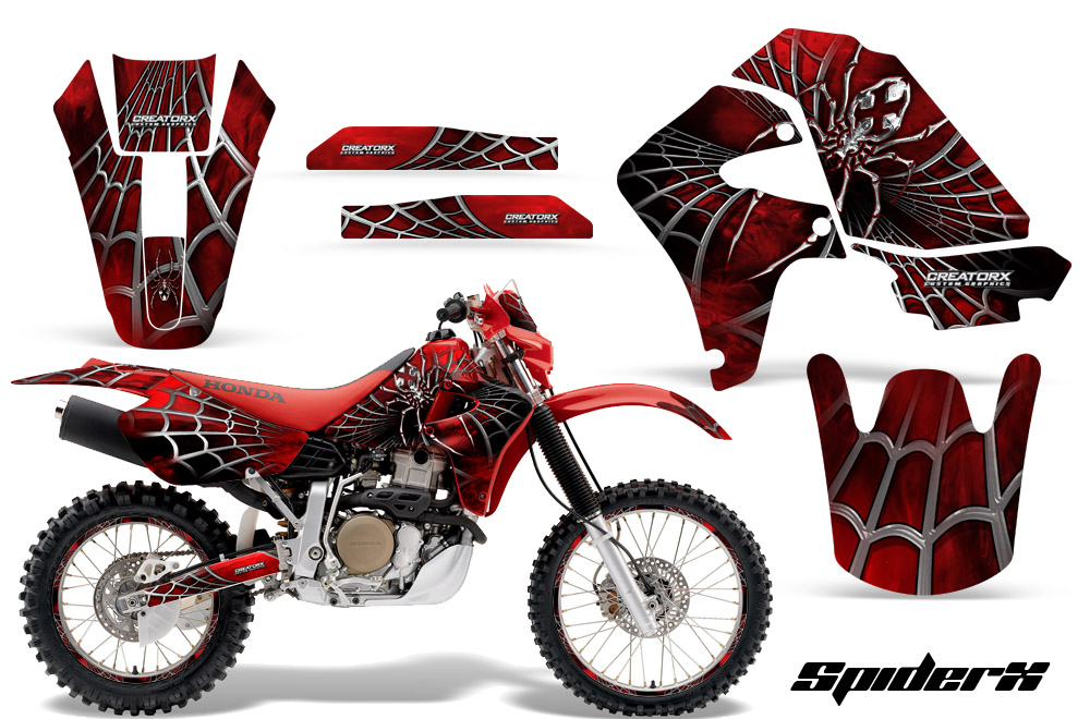 Honda XR650 Graphics Kit SpiderX Red NP Rims